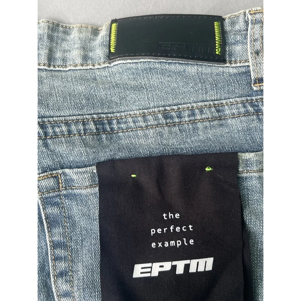NWT EPTM‎ Paint Speck Stack Jeans Denim Size 32 Men's